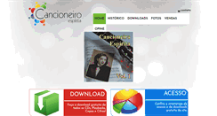 Desktop Screenshot of cancioneiro.com.br